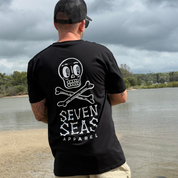 SKULL & BONES - MEN'S TEE - BLACK