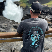 KRAKEN - MEN'S TEE - BLACK STONEWASH