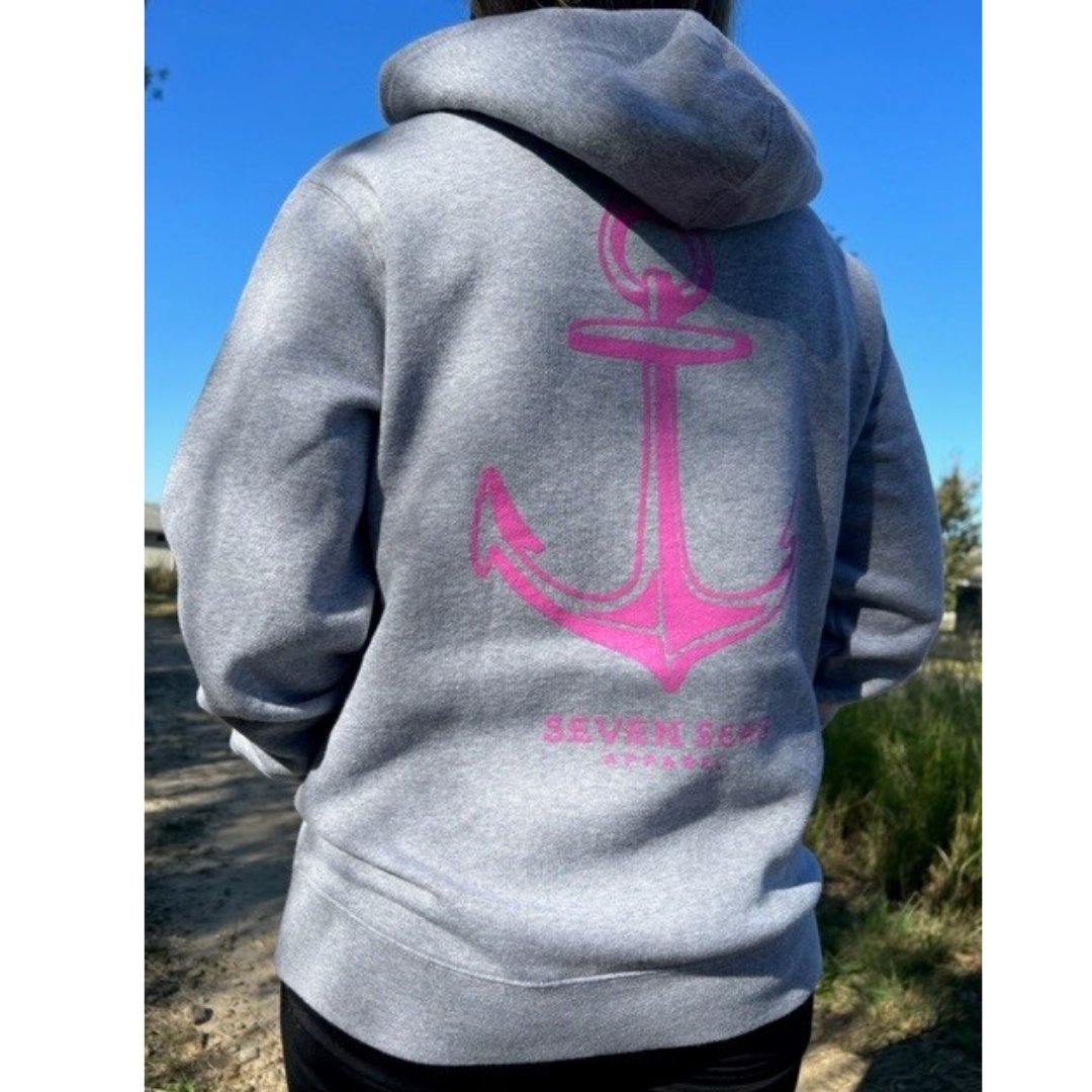 ANCHOR - WOMEN'S HOODIE - GREY