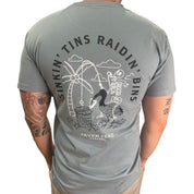 THE IBIS - MEN'S TEE - MINERAL BLUE