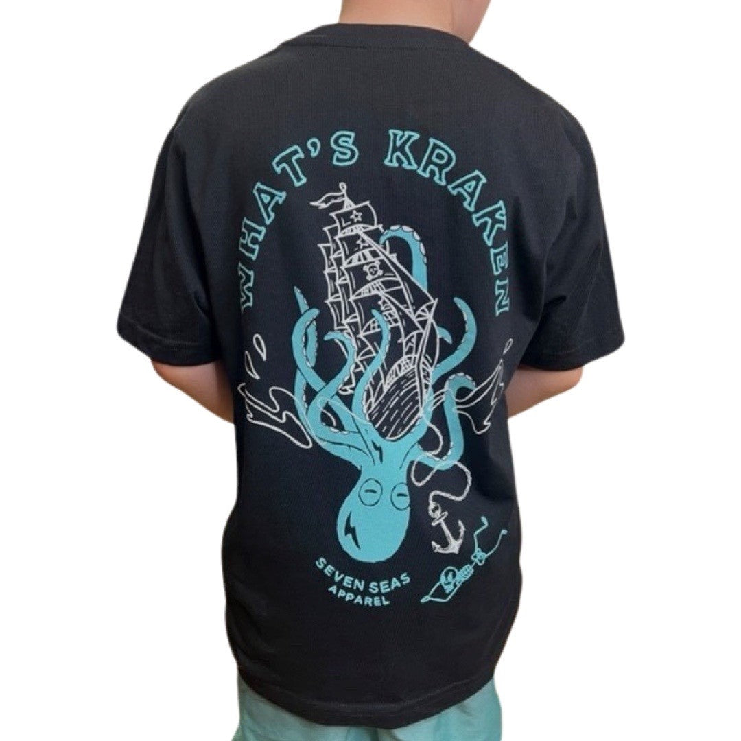 KRAKEN - YOUTH TEE - BLACK