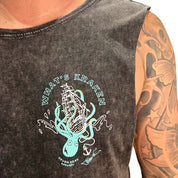 KRAKEN - MEN'S TANK - BLACK STONEWASH