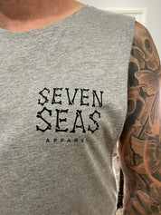 SKULL & BONES - MEN'S TANK - GREY