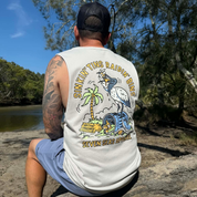SINKIN' TINS, RAIDIN' BINS - MEN'S TANK - CLOUD GREY