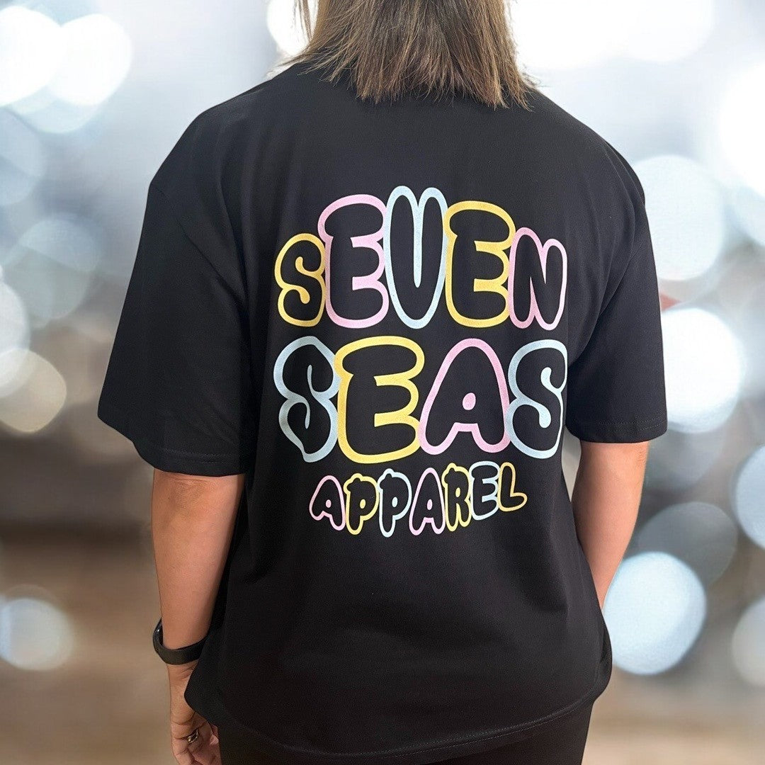 BUBBLE TEE - WOMEN'S TEE - BLACK