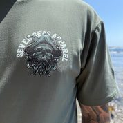 BATTEN DOWN THE HATCHES - MEN'S TEE - MOSS GREEN