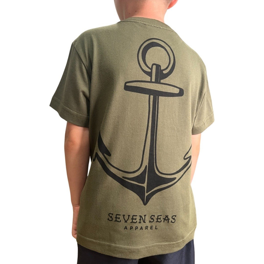 ANCHOR - YOUTH TEE - ARMY GREEN