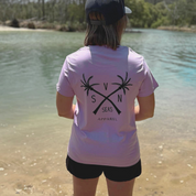 PALM TEE - WOMEN'S TEE - LAVENDER