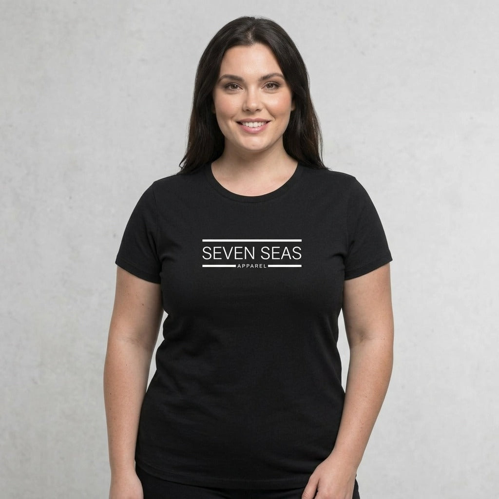 SEVEN SEAS - WOMENS TEE - BLACK