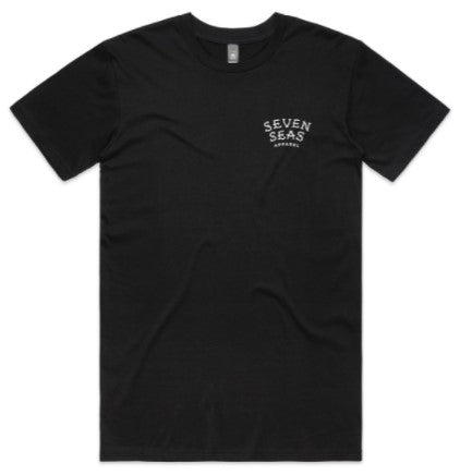 ANCHOR - MEN'S TEE - BLACK/WHITE