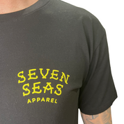 ANCHOR - MEN'S TEE - BLACK/YELLOW