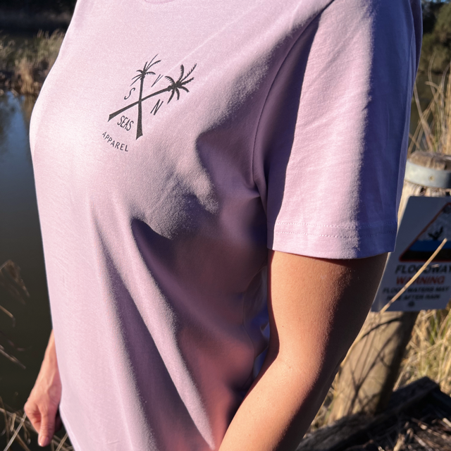 PALM TEE - WOMEN'S TEE - LAVENDER